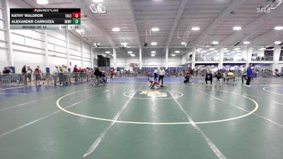 61 lbs Round Of 16 - Kathy Waldron, Falcons/Taunton vs Alexander Carrozza, Newtown