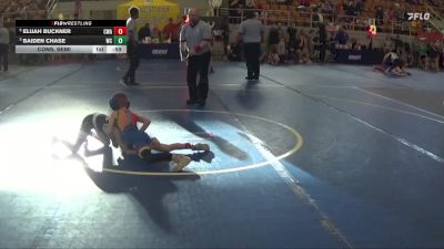 56 lbs Cons. Semi - Elijah Buckner, Cowtown Wrestling Academy vs Baiden Chase, West Clermont