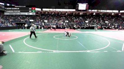 70 lbs Cons. Round 3 - Jaden Gamblin, SLW1 vs Camden Porter, NBHA