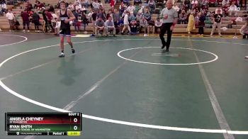 106 lbs Champ. Round 1 - Angela Cheyney, St Elizabeths vs Ryan Smith, Charter School Of Wilmington