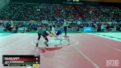 2A 132 lbs Cons. Round 3 - Malakai Narte, Nampa Christian vs Jack Schwendiman, Ririe