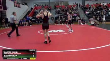126 lbs Cons. Round 2 - Ryan Koehler, Benton Community vs Kooper Waugh, West Delaware, Manchester