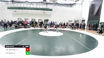 113 lbs Consi Of 8 #1 - Michael Barretta, Branford vs Ryan Dunaj, Notre Dame-West Haven