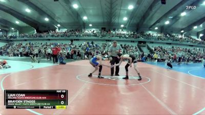 115 lbs Cons. Round 2 - Liam Coan, Willard Youth Wrestling Club-AAA vs Brayden Staggs, Grain Valley Youth Wrestling Club-AA