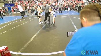 52 lbs Consi Of 8 #2 - Tobias Daniels, Checotah Matcats vs Zaven Yarnell, Beggs Youth Wrestling Program