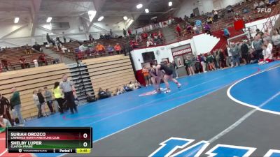 135 lbs 3rd Place Match - Suriah Orozco, Lawrence North Wrestling Club vs Shelby Luper, Clinton Prarie