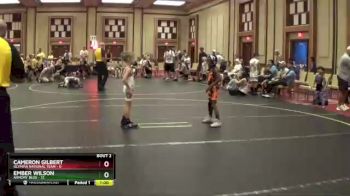 49 lbs Quarterfinals (8 Team) - Cameron Gilbert, Olympia National Team vs Ember Wilson, Armory Blue