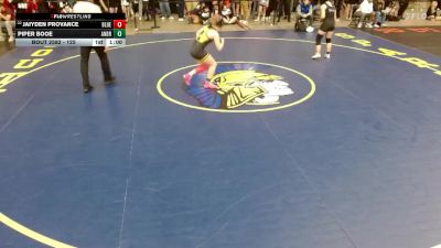 125 lbs Champ. Round 3 - Jaiyden Provance, Unattached vs Piper Booe, Tinley Park (Andrew)