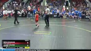 49 lbs Round 1 (4 Team) - Zeth Dykhouse, Lowell Red vs Zavery Holmes, Pine River