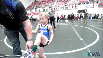 46 lbs Consi Of 16 #2 - Rus Hoffman, Weatherford Youth Wrestling vs Elijah Whitworth, Choctaw Ironman