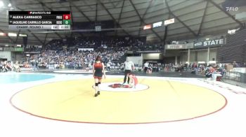 Girls 2A 105 lbs Champ. Round 1 - Alexa Carrasco, Prosser (Girls) vs Jaqueline Carrillo Garcia, Bellingham (Girls)