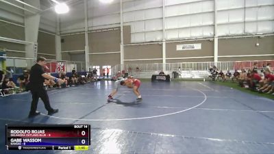 113 lbs Placement Matches (8 Team) - Rodolfo Rojas, Oklahoma Outlaws Blue vs Gabe Wassom, Kansas