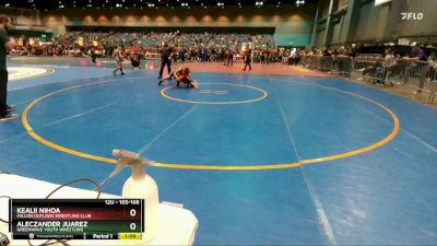 105-106 lbs Round 2 - Kealii Nihoa, Fallon Outlaws Wrestling Club vs Aleczander Juarez, Greenwave Youth Wrestling