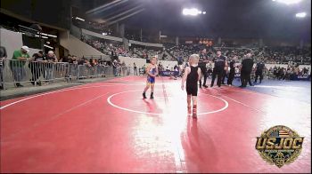 46 lbs Consi Of 16 #1 - Jaxon Camren, Cowboy Wrestling Club vs Ryder Aguilar, Newkirk Takedown Club