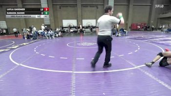 125C 3rd Place Match - Layla Gardner, Lafayette vs Samara Baker, Lincoln East