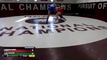 174 lbs Quarterfinal - Luis Cruces, Luther vs Landon Kirby, Central