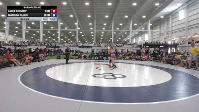 140 lbs Alice Scharp, Indiana vs Matilda Allen, South Carolina J