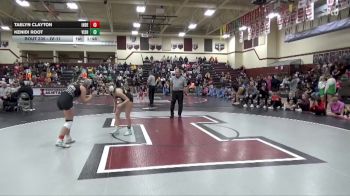 JV-11 lbs 7th Place Match - Kenidi Root, Vinton-Shellsburg vs Taelyn Clayton, Independence