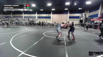 215 lbs Quarterfinal - Braudrick Coleman, Valhala WC vs Justin Wang, Yorba Linda HS