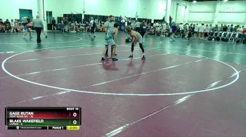 132 lbs Round 3 (10 Team) - Blake Wakefield, Lapeer vs Gage Rutan, Fight Barn WC