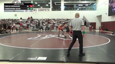 165 lbs Quarterfinals (8 Team) - Christopher Gulde, Sierra College (White) vs Carlos Hernandez, Imperial Valley College
