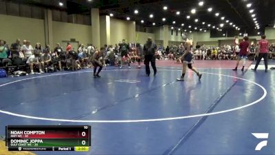 165 lbs Quarters & 3rd Wb (32 Team) - Dominic Joppa, Gulf Coast WC vs Noah Compton, Indy WC