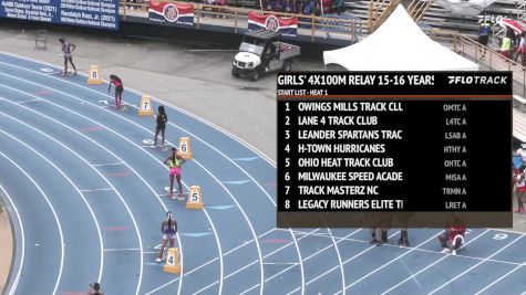 Youth Girls' 4x100m Relay, Finals 1 - Age 15-16