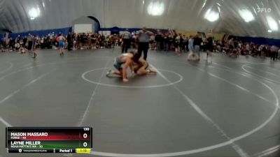 130 lbs Round 3 (8 Team) - Mason Massaro, FORGE vs Layne Miller, Noah Mattin`s WA