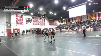 157 lbs Champ. Round 2 - Dylan DeVries, La Mirada vs Edward Gutierrez, Heritage