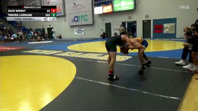 133 lbs Cons. Round 3 - Tristen Lorraine, CSU Bakersfield vs Zach Wright, San Francisco State