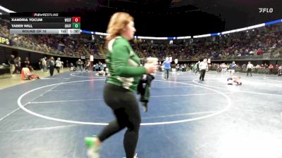 103 lbs Consy 1 - Xandria Yocum, West Perry vs Taber Will, South Williamsport