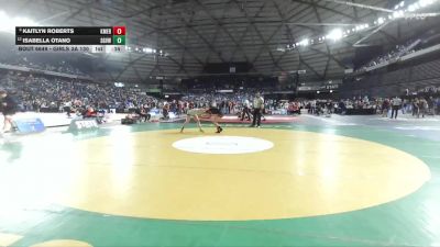 Girls 3A 130 lbs Cons. Round 4 - Isabella Otano, Sageview (Girls) vs Kaitlyn Roberts, Kent Meridian (Girls)