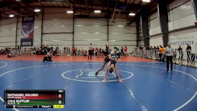 100 lbs Rd# 4- 2:00pm Friday Final Pool - Cole Buffler, PA Blue vs Nathaniel Solorio, Rough House