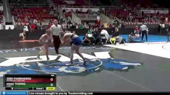145 lbs 5th Place Match - Noah Thomas, Laney vs Josh Fahrenkrog, Metrolina Christian
