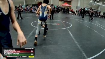 95 lbs Cons. Semi - Matthew Tawney, Mavericks vs Mason Rossi, Bethesda Chevy Chase Youth Wrestling Club