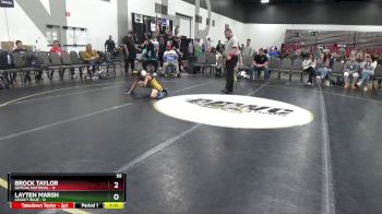 55 lbs Quarterfinals (8 Team) - Brock Taylor, Gotcha National vs Layten Marsh, Legacy Blue