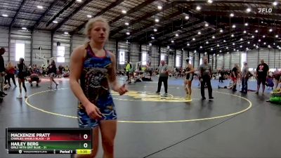 138 lbs Semis - R1 Wb - Hailey Berg, Girls With Grit Blue vs Mackenzie Pratt, Charlies Angels Black