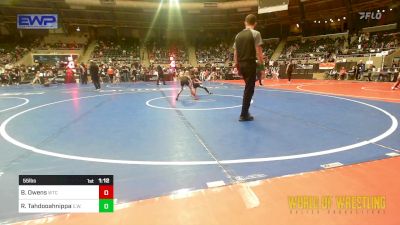 55 lbs Semifinal - Brody Owens, WTC vs Rivers Tahdooahnippah, Elgin Wrestling