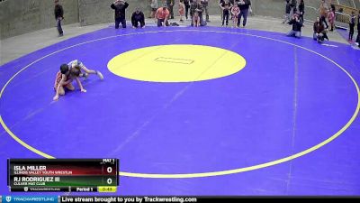 43 lbs Cons. Round 4 - Isla Miller, Illinois Valley Youth Wrestlin vs Rj Rodriguez Iii, Culver Mat Club