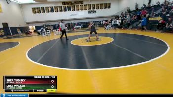 120 lbs 1st Place Match - Luke Walker, St. John`s School vs Shea Yudisky, Rockwall-Heath