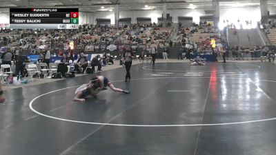A 106 lbs Cons. Semi - Teddy Balicki, Martin Luther King High School vs Wesley Sudderth, Montgomery Central High School