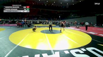 6A Boys 126 lbs Champ. Round 2 - Kingston Meadors, Newberg Boys vs Joshua Sprague, Tigard Boys