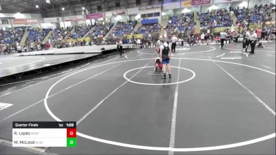 100 lbs Quarterfinal - Romolo Lopez, Montrose Elite vs Magnus McLeod, Black Fox Wrestling Academy