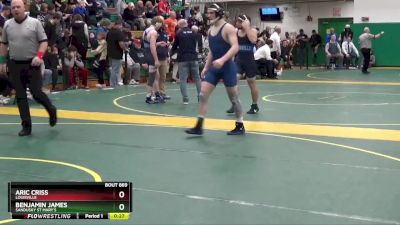 138 lbs Cons. Semi - Benjamin James, Sandusky St Mary`s vs Aric Criss, Louisville