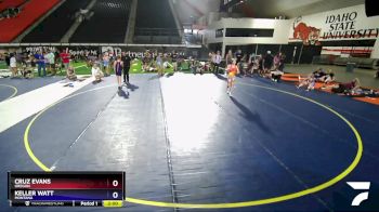 85 lbs Semifinal - Cruz Evans, Oregon vs Keller Watt, Montana