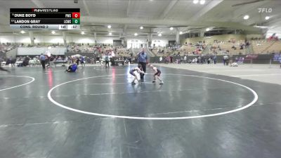 55 lbs Cons. Round 2 - Landon Gray, Lawrence Co Wrestling Club vs Duke Boyd, Patriot Wrestling Club