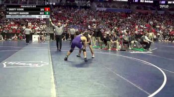 3A-190 lbs Champ. Round 1 - Dusty Cook, Xavier, Cedar Rapids vs Beckett Bakker, Waukee