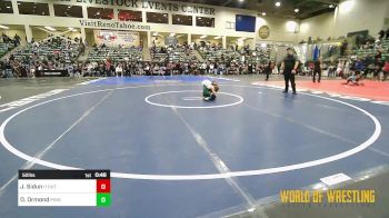 52 lbs Semifinal - Jett Sidun, Hutchy Hammers vs Oscar Ormond, Pinning Pythons