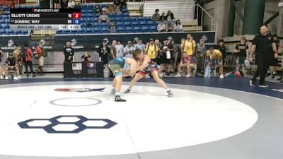 157 lbs Champ. Rd Of 128 - Elliott Crews, Virginia vs Dominic Way, West Virginia