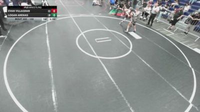 132 lbs 1st Place Match - Evan Villagran, Centennial Corona vs Logan Arenas, Lancers WC